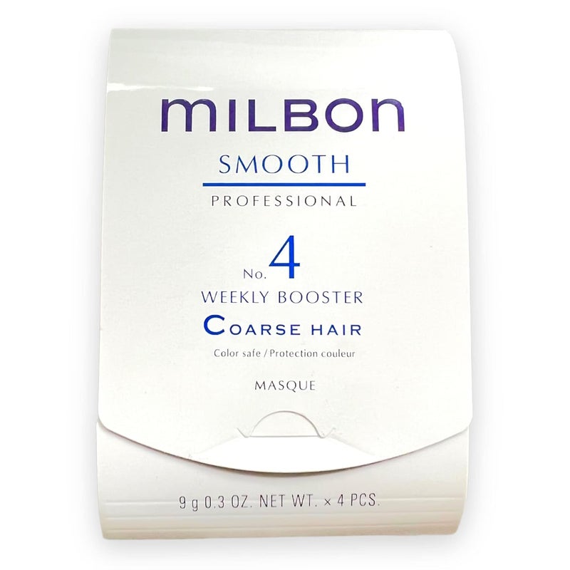 Milbon Smooth No 4 Weekly Booster  Coarse Hair 4 x 03 oz