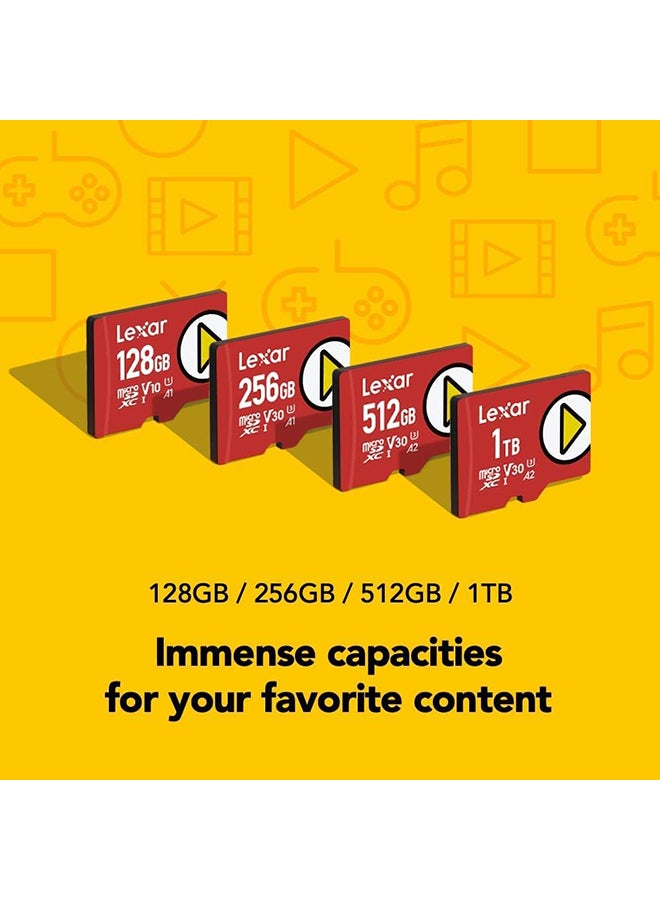 ليكسار بطاقة ذاكرة بلاي مايكرو SDXC UHS-I 256 GB - Image 4