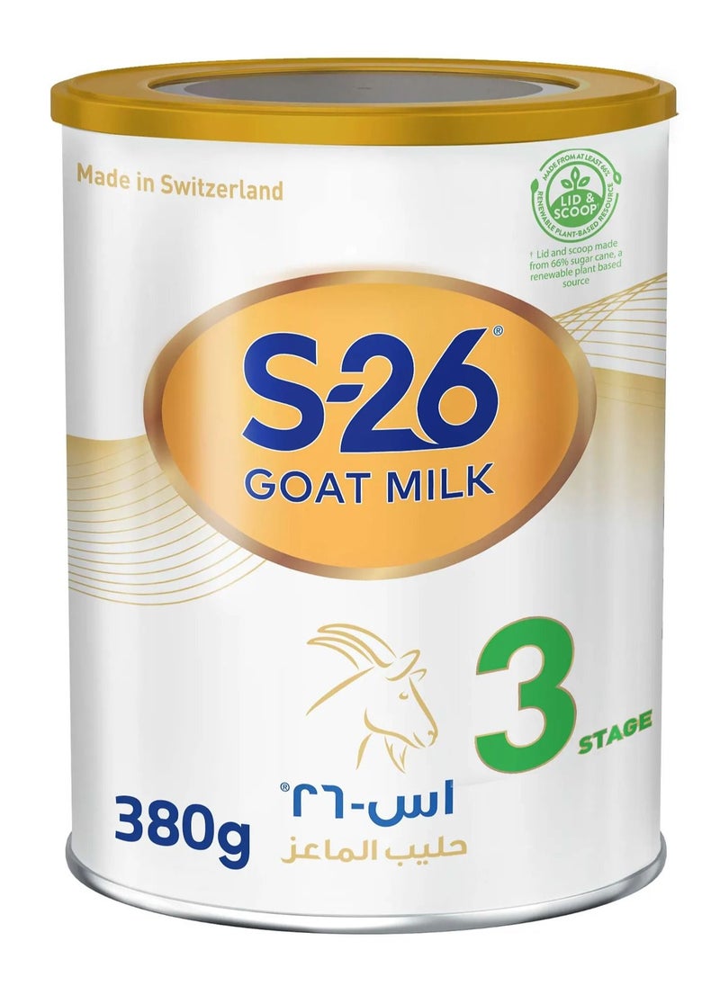 Wyeth - S26 Goat Milk Stage 3 Baby Formula - 380g - Image 1