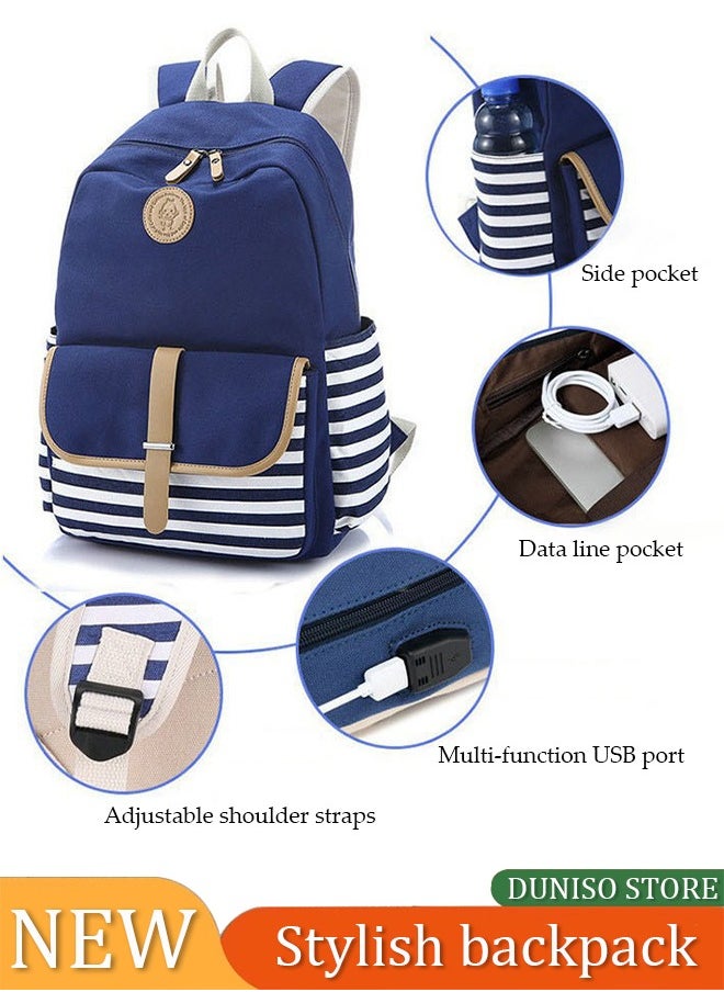 Generic - Kids Backpack Boys Elementary Bookbag Set 3 Pcs Waterproof Kindergarten School Bag with Insulated Lunch Tote Box and Pencil Pouch for Primary - Image 1