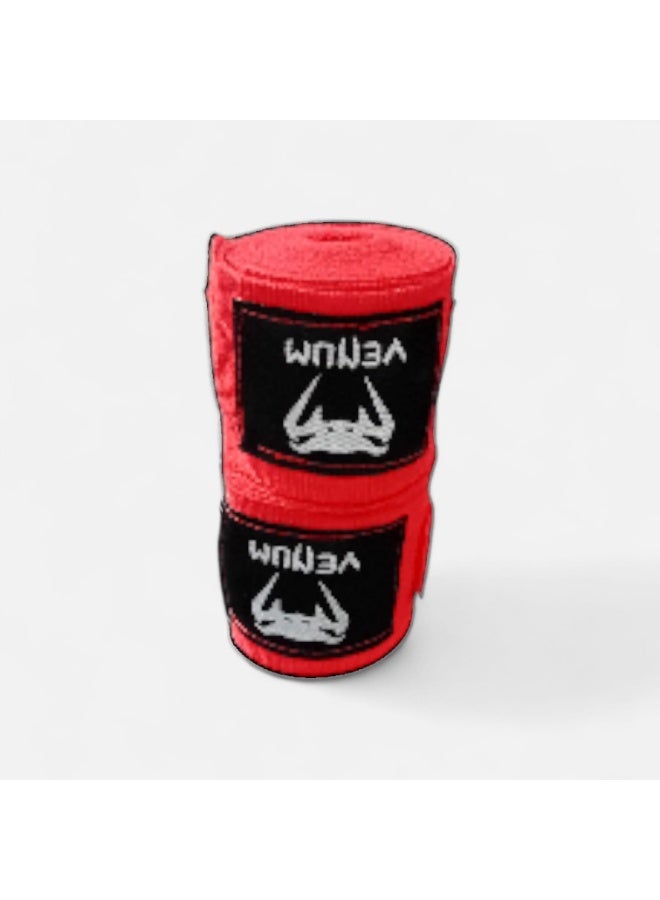 فينوم ​أربطة يد للملاكمة والفنون القتالية من Venum - حماية ممتازة للمعصم والمفاصل -5 m- أحمر - Image 2
