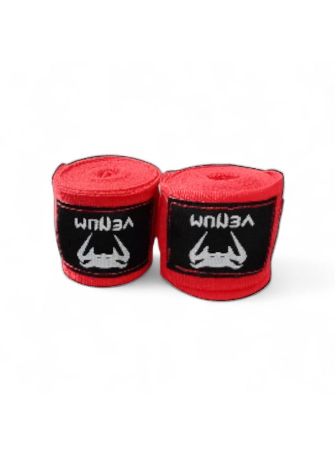 ​Venum Boxing Hand Wraps - Premium Wrist & Knuckle Protection for MMA & Combat Sports - 5m-Red