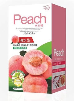 Swift Hair Color Cream Chemical-Free Original Gray Coverage Hair Dye Natural Black 500x2ml (Peach) 