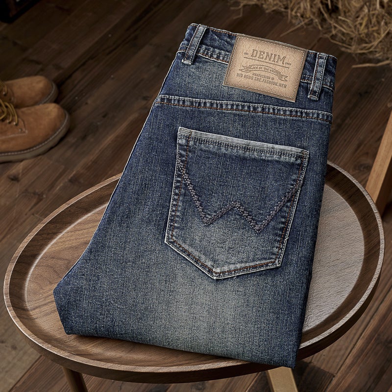 Unisex Classic Denim Jeans Loose Fit Daily Outdoor Wear - Image 1