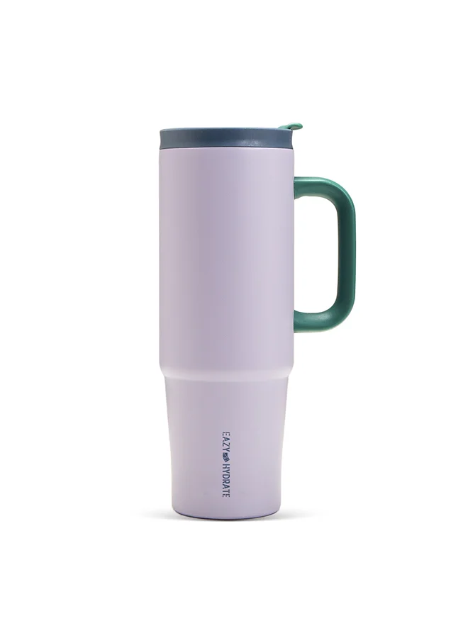 إيزي كيدز Eazy Kids - Personalized Insulated Travel Tumbler, 900ml Light Purple