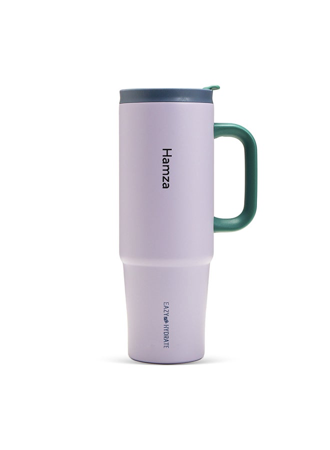 Eazy Kids - Personalized Insulated Travel Tumbler, 900ml Light Purple - Image 1