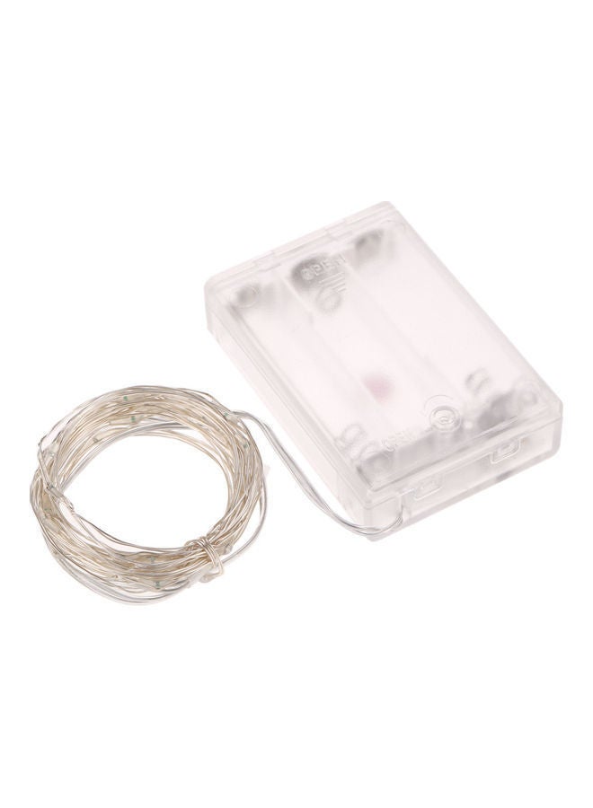 NIBEMINENT 100 LED Battery Powered Operated Fairy String Light Set Multicolour - Image 1