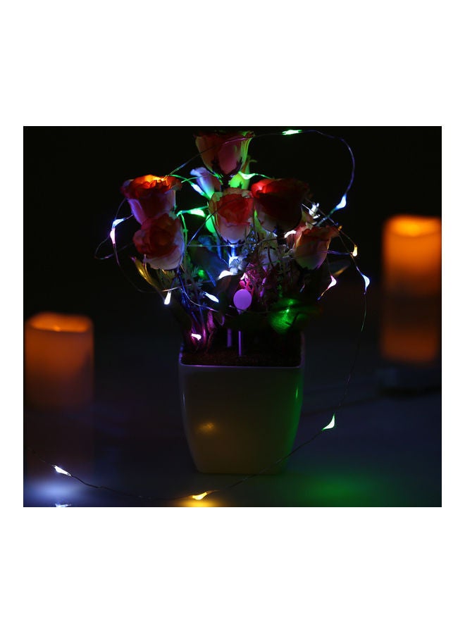 NIBEMINENT 100 LED Battery Powered Operated Fairy String Light Set Multicolour - Image 2
