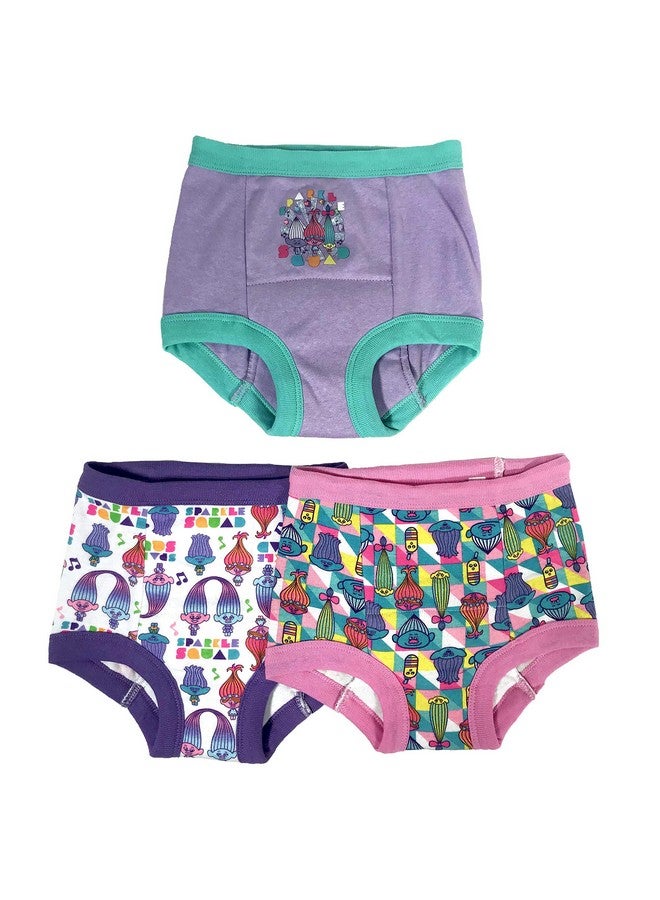 UNIVERSAL DreamWorks Trolls Toddler Girls' Trolls Potty Includes Success Tracking Chart and Stickers in Sizes 2T, 3T, and 4T, 3-Pack Training Pant - Image 1