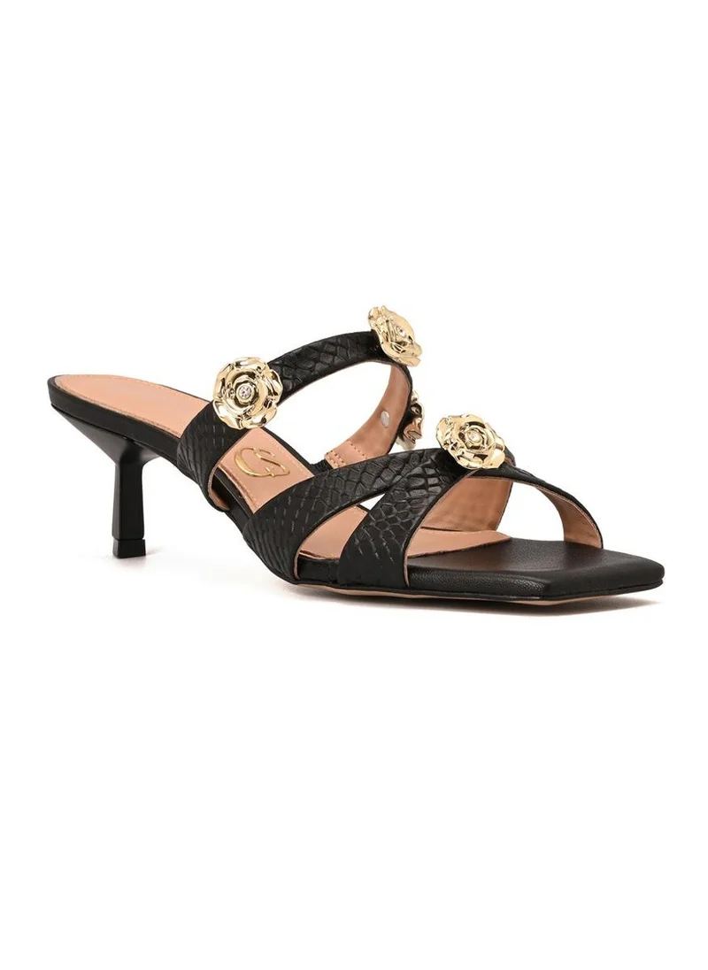 Black Metal Sandal