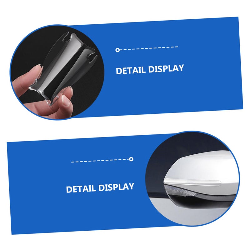 Epoxy Car Door Handle Scratch Protector Sticker 4PCS Black - Image 3