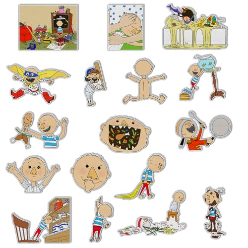 Thryvomniq Early Learning Interactive Play Kit No David Flannel Board Stories Preschool Storytelling Interactive Games Kindergarten Learning Felt Toys - Image 1