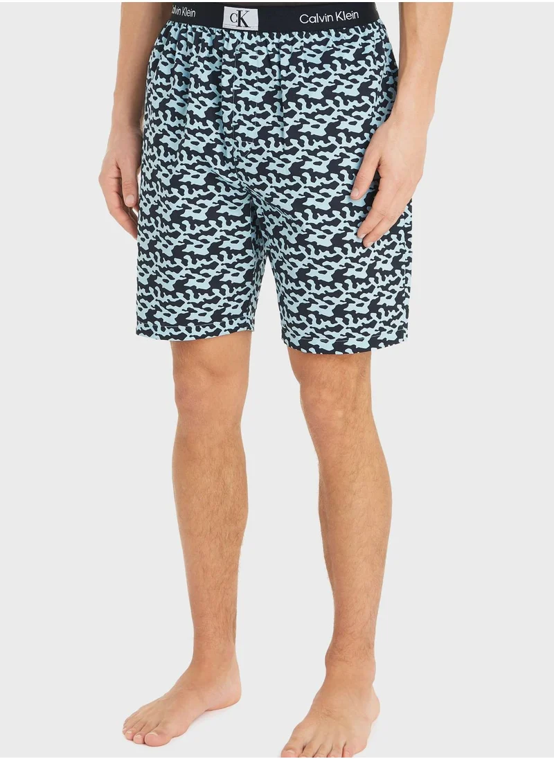 CALVIN KLEIN Logo Band Sleep Shorts