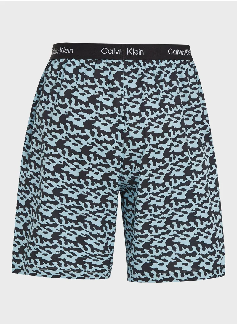 CALVIN KLEIN Logo Band Sleep Shorts