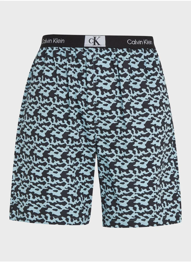 CALVIN KLEIN Logo Band Sleep Shorts