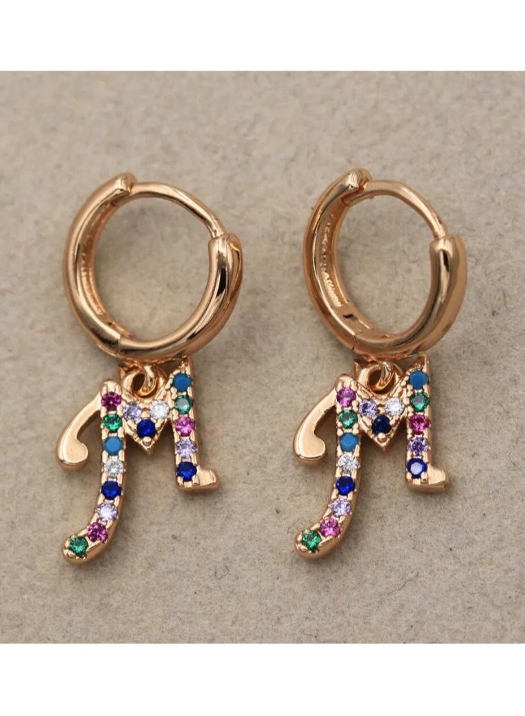 Dangle Charms Elegant & High Quality 18k Gold Plated Earrings For Women - Image 4
