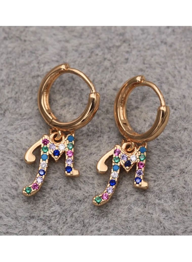 Dangle Charms Elegant & High Quality 18k Gold Plated Earrings For Women - Image 5