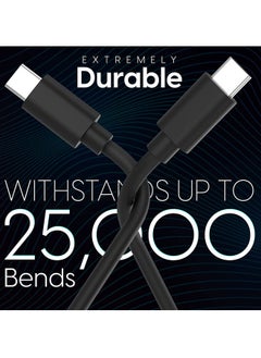Rock Pow USB C Cable 1M,66W Power Delivery PD Fast charge Cable USB C to USB C for iPhone 15 Pro/15 Pro Max/15/15 Plus, iPad mini 6, MacBook Pro/Air, iPad Pro, Samsung S23+, Huawei P60, etc  - Image 4