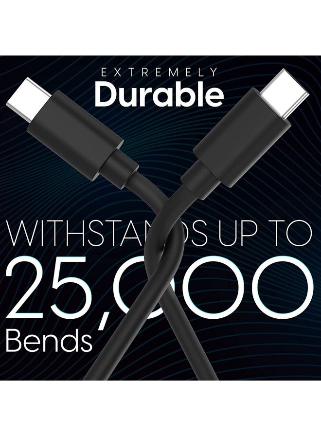 Rock Pow USB C Cable 1M,66W Power Delivery PD Fast charge Cable USB C to USB C for iPhone 15 Pro/15 Pro Max/15/15 Plus, iPad mini 6, MacBook Pro/Air, iPad Pro, Samsung S23+, Huawei P60, etc  - Image 4