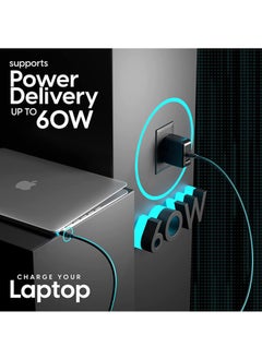 Rock Pow USB C Cable 1M,66W Power Delivery PD Fast charge Cable USB C to USB C for iPhone 15 Pro/15 Pro Max/15/15 Plus, iPad mini 6, MacBook Pro/Air, iPad Pro, Samsung S23+, Huawei P60, etc  - Image 3