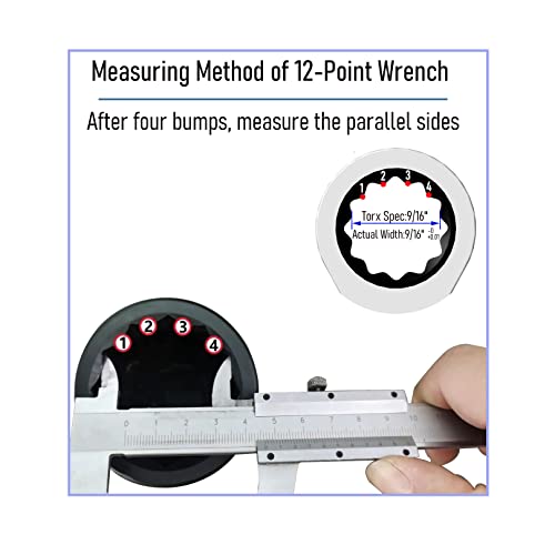 FOCMKEAS 9/16 Inch Ratcheting Combination Wrench SAE 72 Teeth 12 Point Ratchet Box Ended and Open End Spanner Tools for Tight Space, Heat-Treated CR-V - Image 5