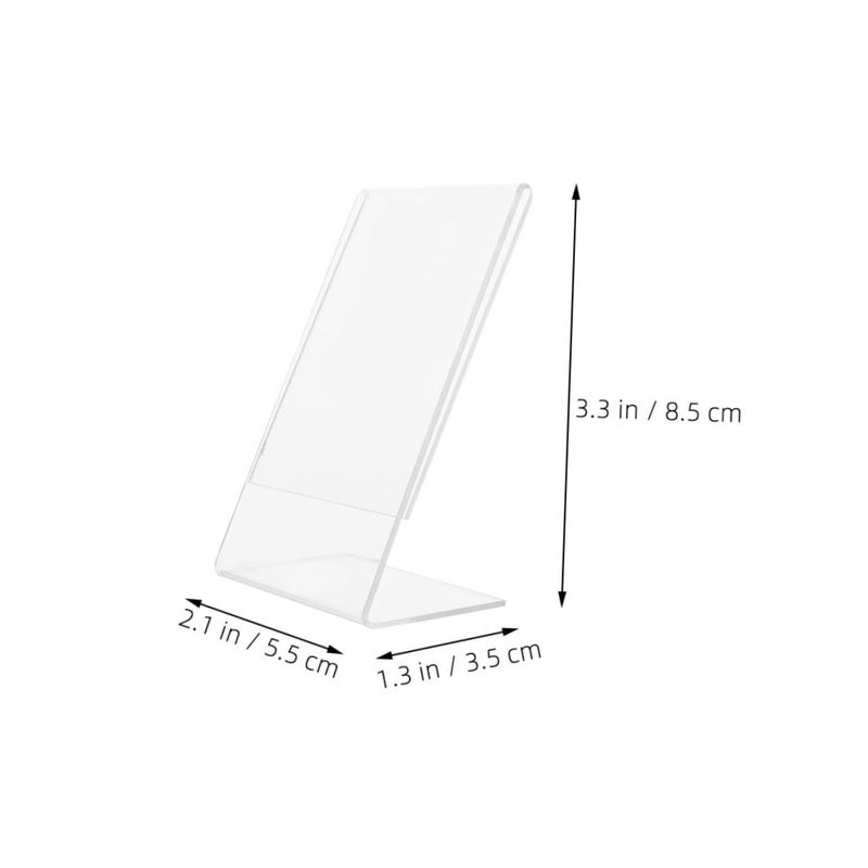 Clear Acrylic Photo Frame For Desk Display Small Pictures Office Decor - Image 3