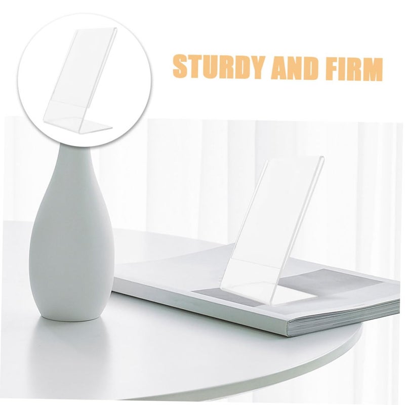 Clear Acrylic Photo Frame For Desk Display Small Pictures Office Decor - Image 4