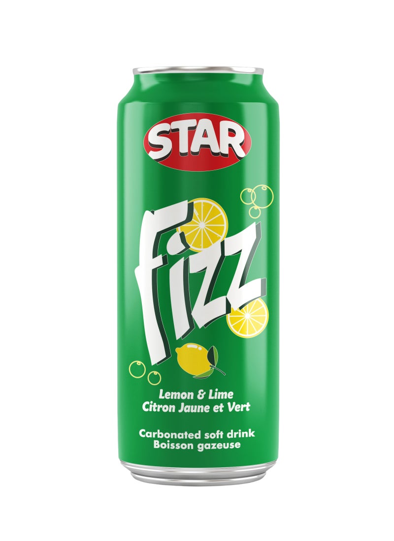 Star Fizz Lemon and Lime Carbonated Soft Drink Can - Image 2