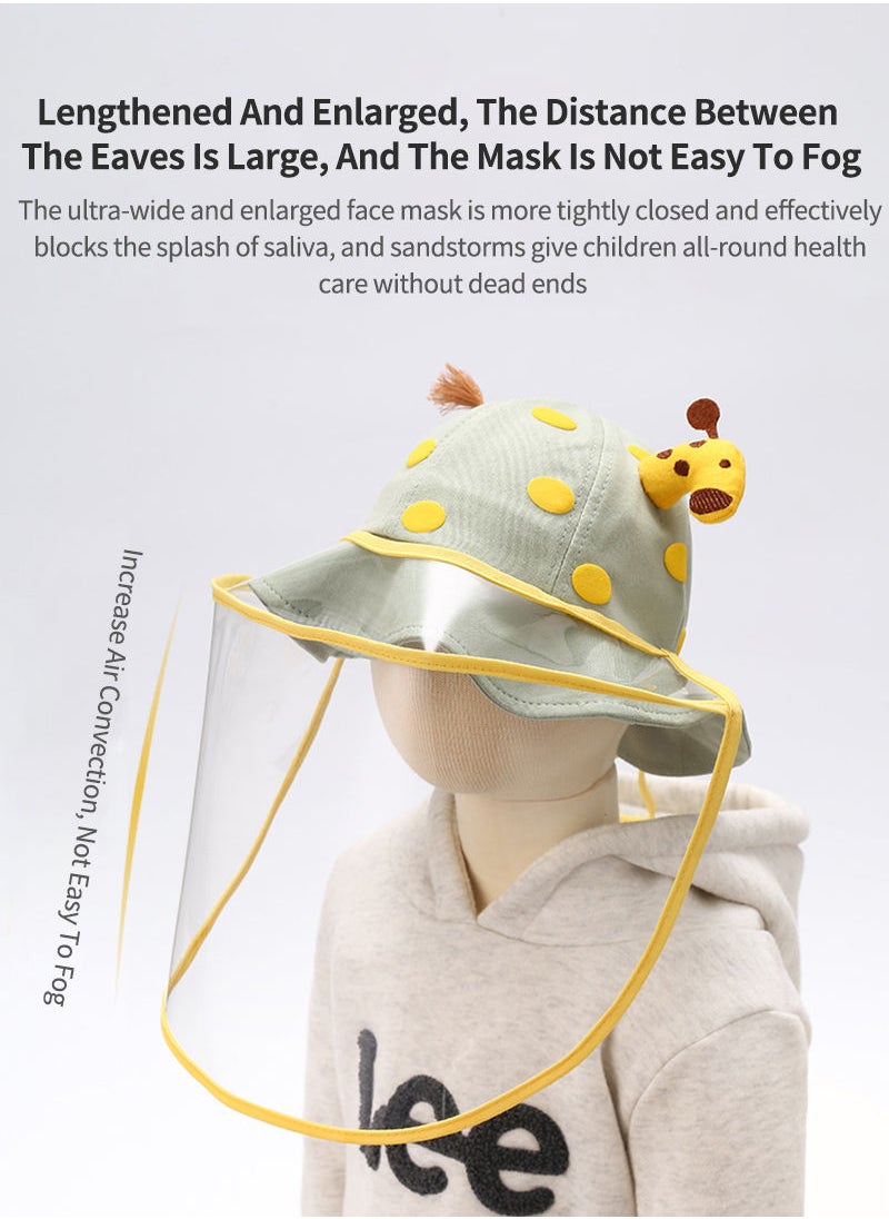 Children's Protective Cap With Droplet Mask