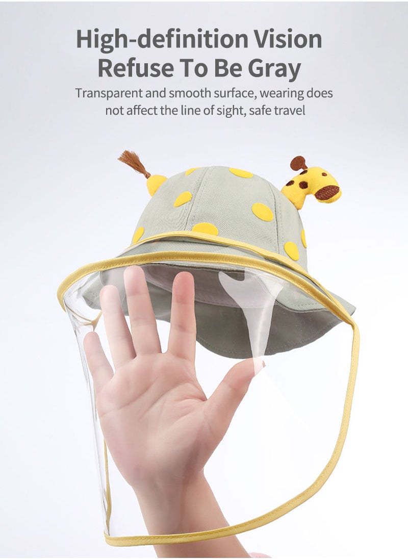 Children's Protective Cap With Droplet Mask