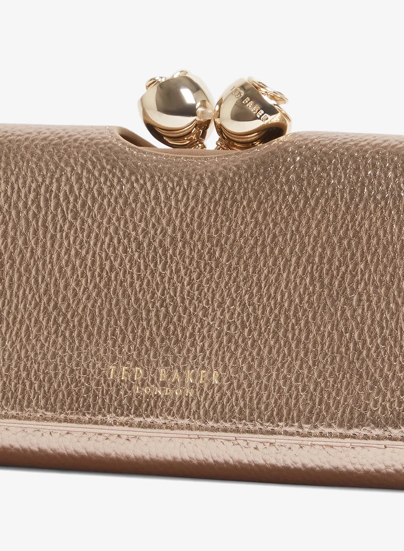 Ted Baker  Rose Detail Leather Large Bobble Purse for Women | Best Price UAE