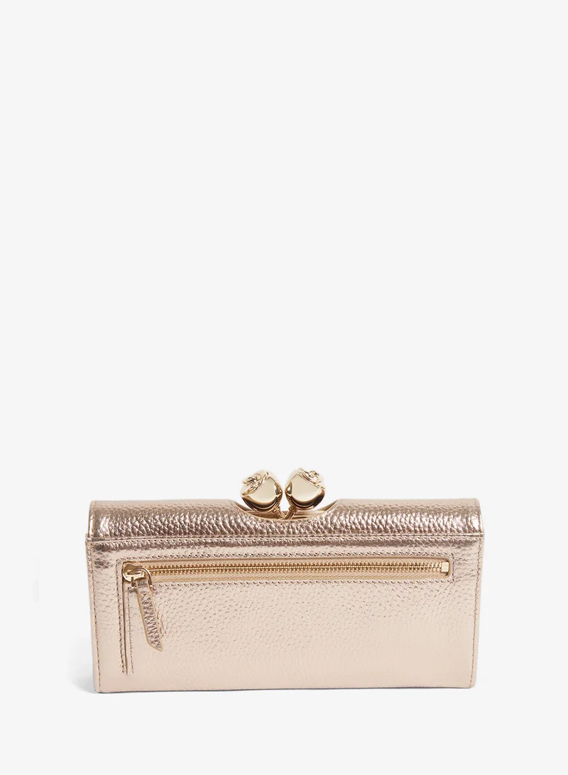 Ted Baker  Rose Detail Leather Large Bobble Purse for Women | Best Price UAE