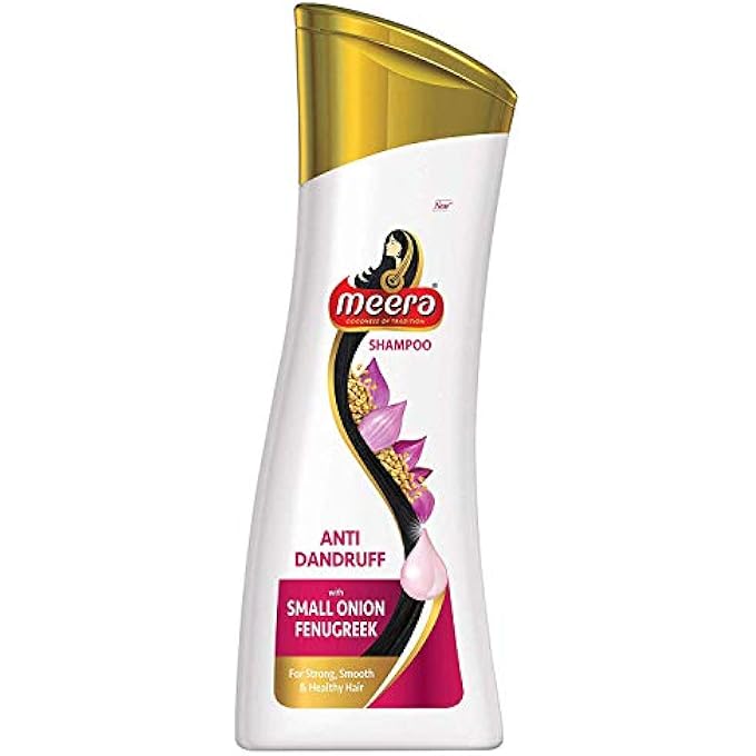 MEERA ANTI DANDRUFF SHAMPOO WITH SMALL ONION FENUGREEK - 180 ML - Image 1