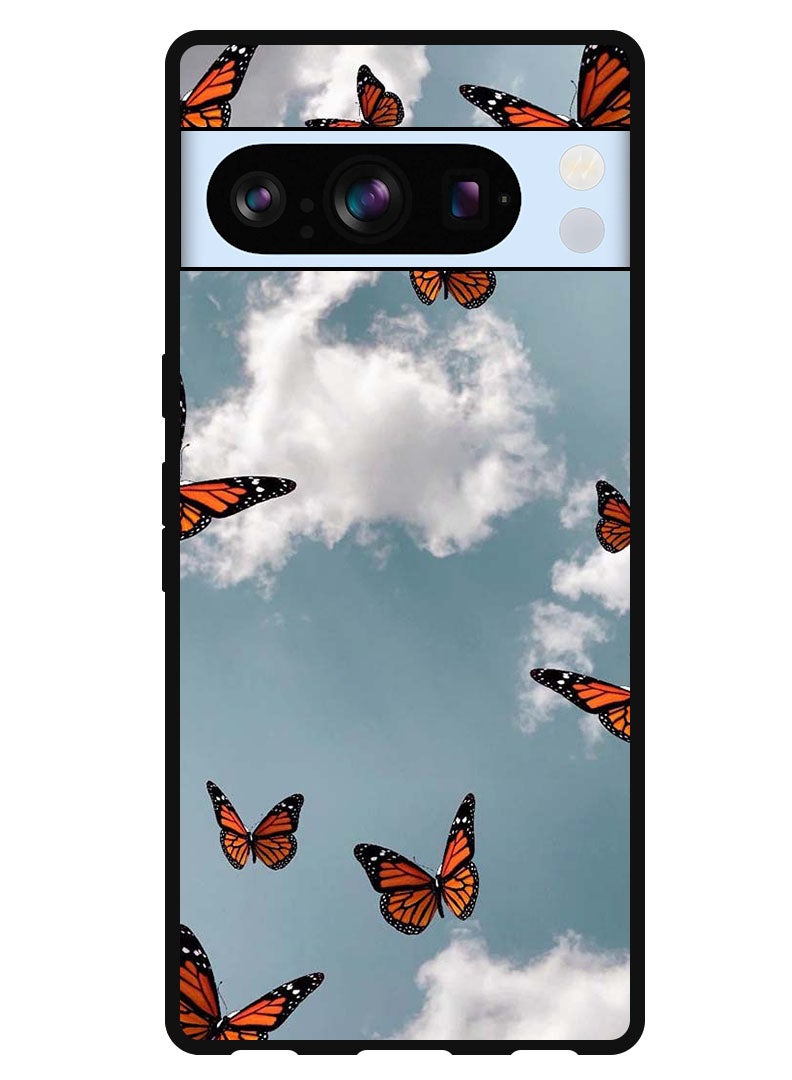 Theodor Protective Case Anti Scratch Shock Proof Bumper Cover For Google Pixel 8 Pro Butterfies - Image 1