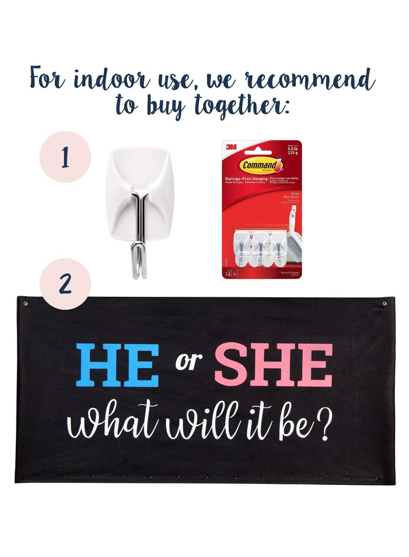 KASTWAVE Baby Gender Reveal Balloon, Party Supplies Kit with Decorations Games Gender Balloon He or She, What Will it Be?, Party Games Kit - Image 4