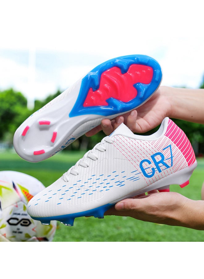 Large Size Football Shoes For Wide Feet, With Studs For Training, High-top Long-studded Compeion Shoes For Children And Teenagers