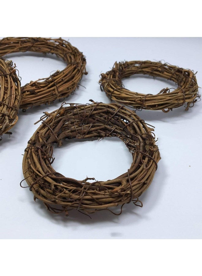 Amyzor 1pcs Natural Grapevine Wreath Ring Wreath DIY Craft Vines Base Grapevine Roll for Rustic Summer Fall Christmas Wreath Door Garland Home Wedding Party Decor Gift Hanging Decor Wreaths Supplies, 12inch - Image 5