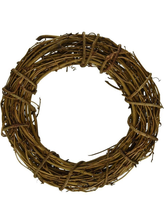Amyzor 1pcs Natural Grapevine Wreath Ring Wreath DIY Craft Vines Base Grapevine Roll for Rustic Summer Fall Christmas Wreath Door Garland Home Wedding Party Decor Gift Hanging Decor Wreaths Supplies, 12inch - Image 4