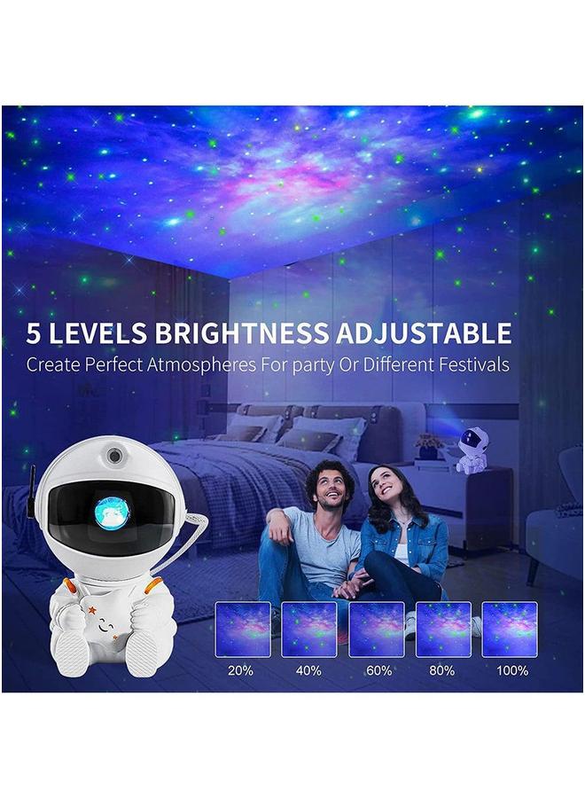 HOMESTAR Astronaut Star Projector Nebula Galaxy Night Light 360°Rotation Magnetic Head Lamp For Bedroom Kids Room Ceiling Decoration White  - Image 5