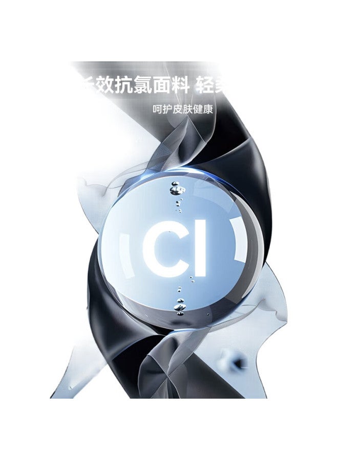 Keep شورت سباحة للرجال، شورت سباحة فضفاض مزدوج الطبقة مضاد للإحراج، معدات شاطئية للينابيع الساخنة سريعة الجفاف، 192 أسود، XXL - Image 2