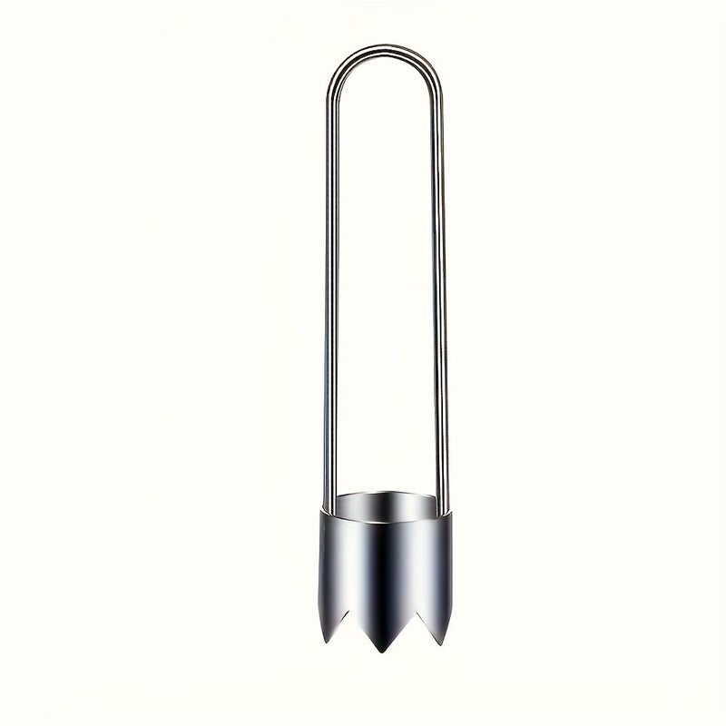 Silvery Stainless Steel Fruit Vegetable Corer for Apple Pepper Tomato - Image 5