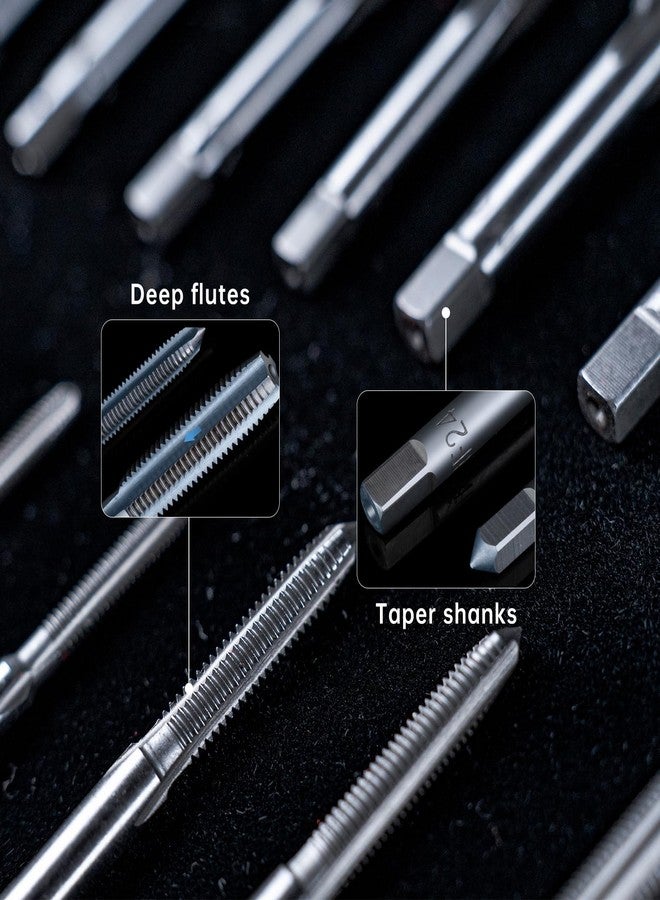 ROTATION 39-Piece Metric Tap and Die Set, Professional Threading Tool Kit for Internal & External Threads with Double-Layer Storage Case - Image 5
