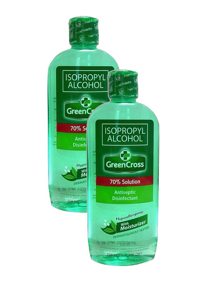 Green Cross Pack of 2 Isopropyl Alcohol Disinfectant With Moisturizer 2X250ml - Image 2