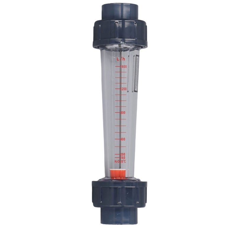 Liquid Flowmeter 160-1600LPH Acid Alkali Resistant - High Accuracy Measurement Plastic Tube Water Flow Meter for Industrial Liquid - Image 1