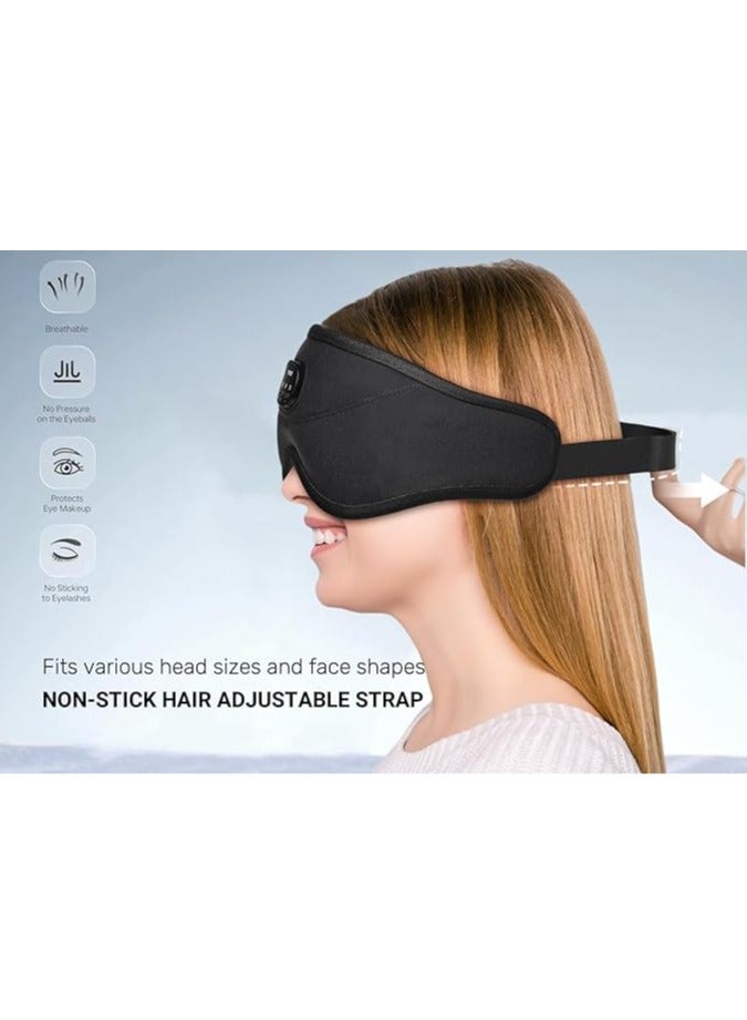 general Sleep mask headphones 3D Sleep Headphones Bluetooth Eye Mask 38 Relaxing Soothing Audio |15 hours play time |3 Timers, Sleep Eye Mask and Waterproof Travel Bag for Everyone - Image 5