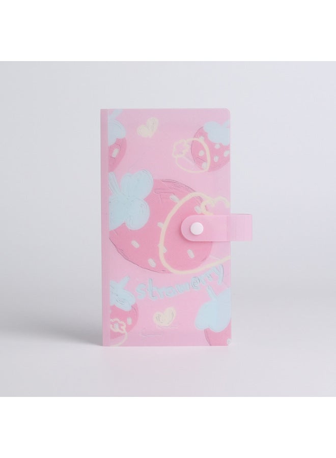 Bock Buckle Business Card Photo Album, Photo Star Chasing Card Bag, Business Card Holder, Ticket Collection Card Storage - Image 1