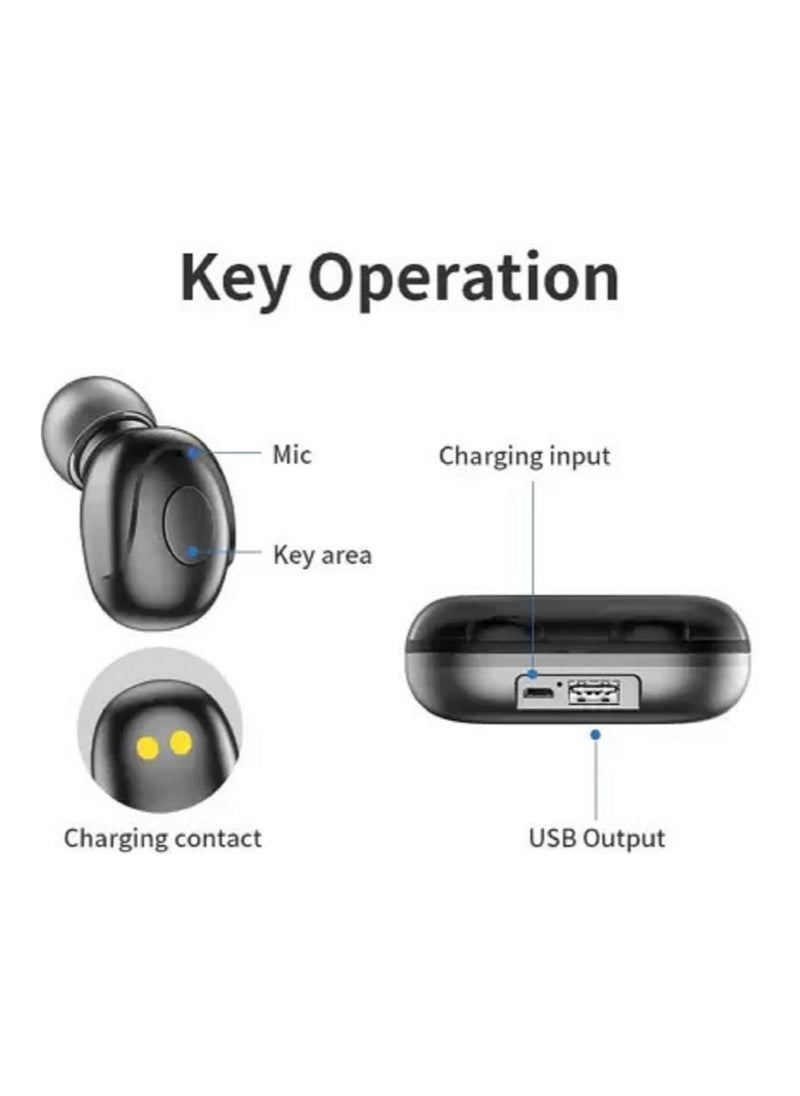 Generic - Experience True Freedom: Cutting-Edge TRUE Wireless Bluetooth Headphones with Powerful Charging Case – Unleash Superior Sound and Uninterrupted Connectivity - Image 1
