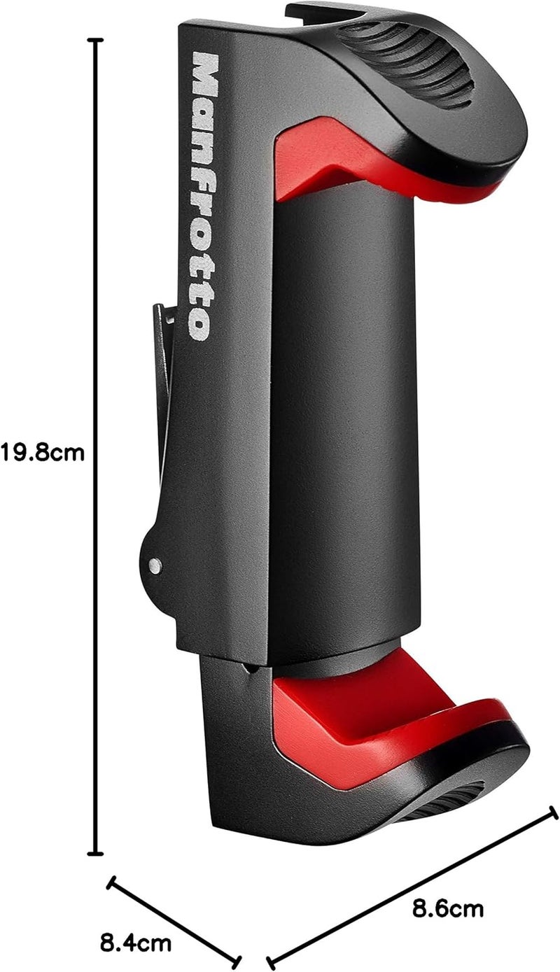 Manfrotto Universal Smartphone Clamp, Pro Version (MCPIXI), for Mini Camera Tripod, Table Tripod,Compact Tripod, Vlogging, Black - Image 5