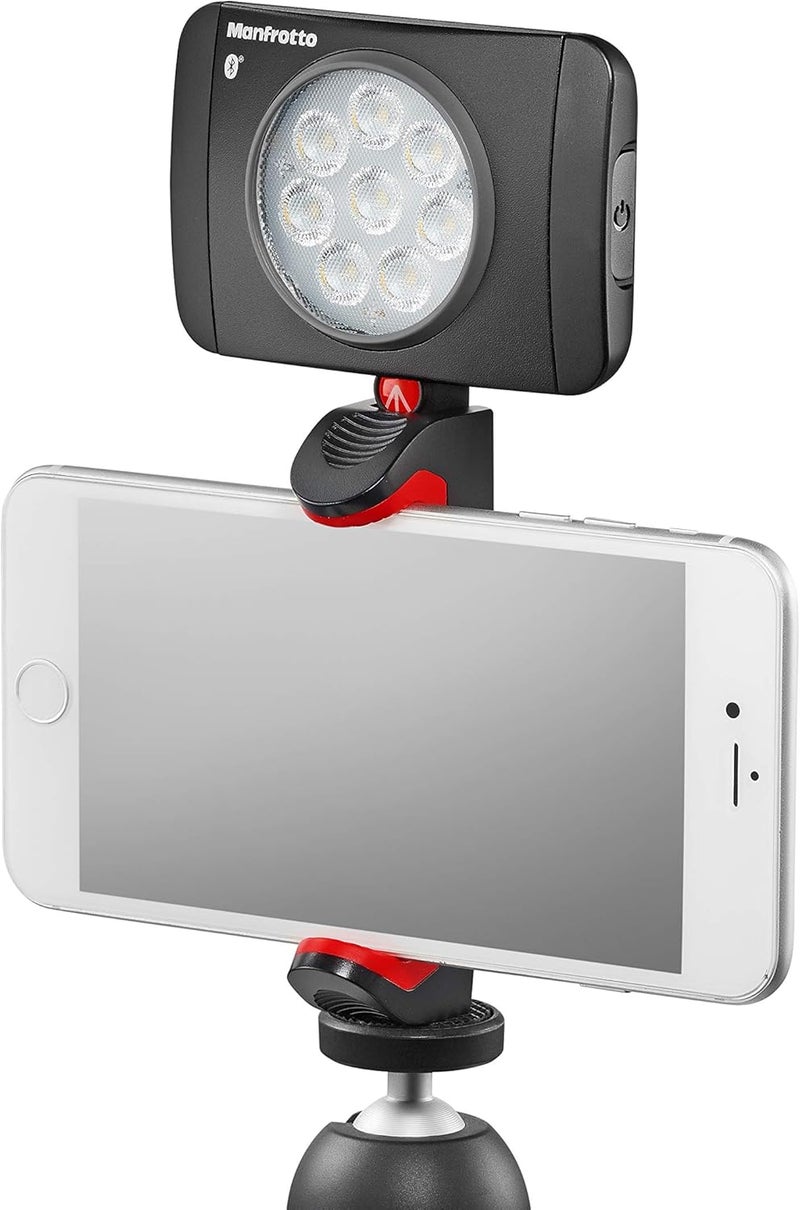 Manfrotto Universal Smartphone Clamp, Pro Version (MCPIXI), for Mini Camera Tripod, Table Tripod,Compact Tripod, Vlogging, Black - Image 3