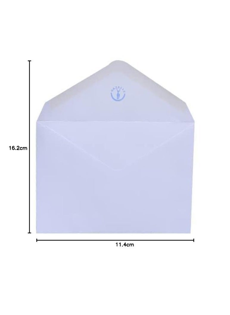 Envelopes C6 Envelope Self Seal Peal Money Wallet Small Plain Wallets for Posting Blank Mailing Cash Postal Wrap Home Office School Stationary Supplies Paper 80gsm 114 x 162 mm White - Image 2